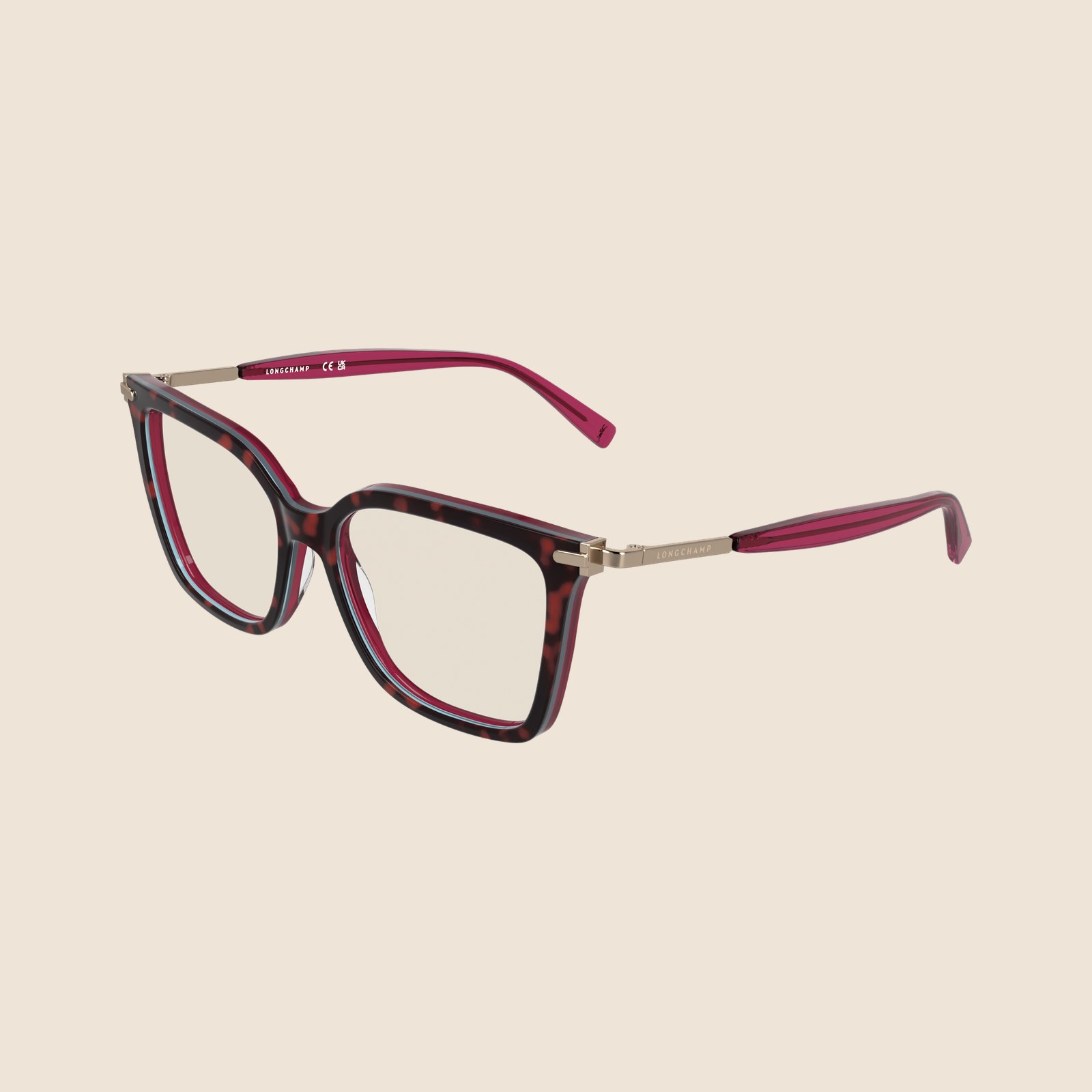 Longchamp LO2781 Havana e Vermelho