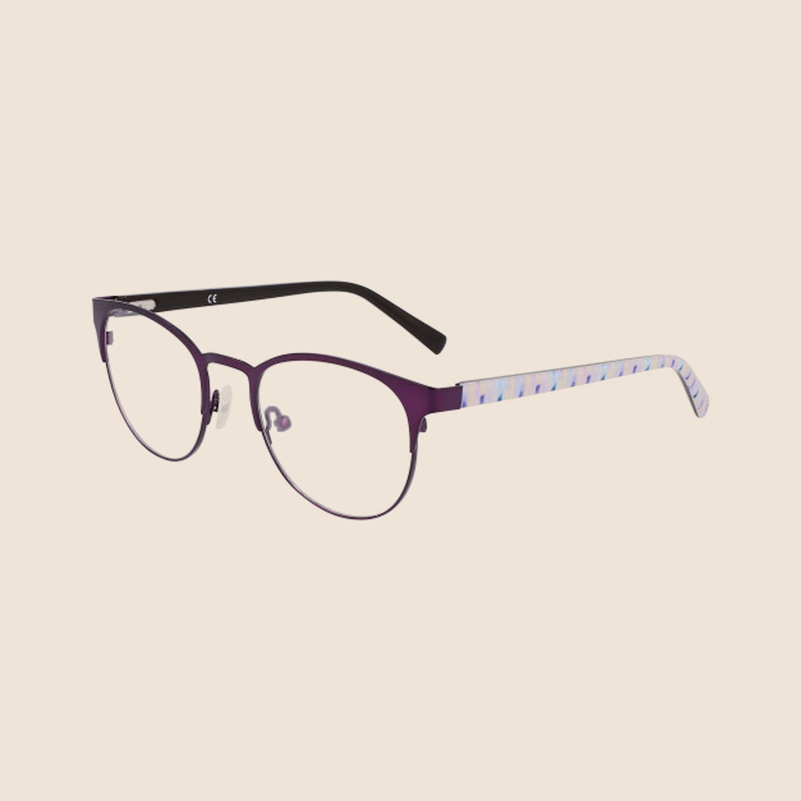 Marchon NYC M-4023 Roxo e Cinza Mosaico