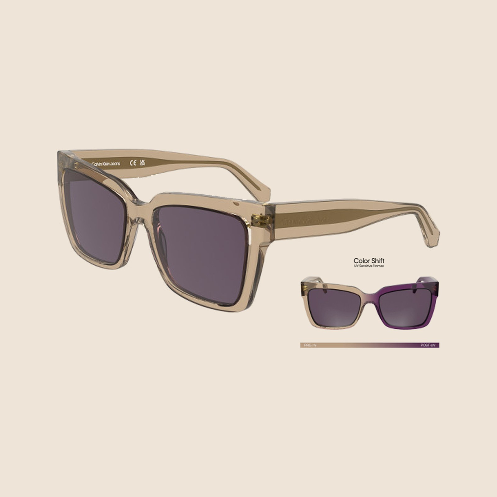 Calvin Klein Jeans CKJ24606S Marrom e Violet